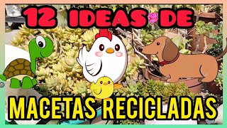 12 ideas de macetas ANIMALITOS con material reciclado ♻️ botellas de refresco [upl. by Theressa]