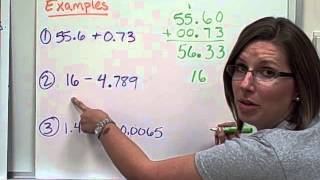 Echols Add and Subtract Decimals [upl. by Ylrehc]