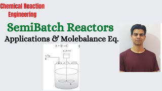 Semi Batch Reactor Application amp Mole Balance Equations [upl. by Aelyak]