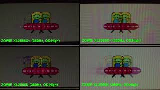 ZOWIE XL2566X 応答速度比較 vs XL2566K 5760FPS [upl. by Moe63]