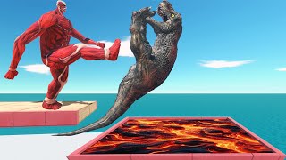 Colossal Titan Kicks Units into LAVA  Animal Revolt Battle Simulator [upl. by Bradleigh]