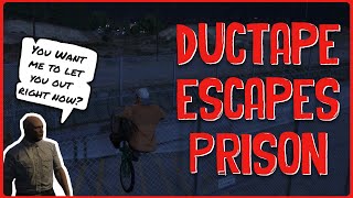 Ductape Escapes Prison  NoPixel 40 GTA RP [upl. by Dawes]