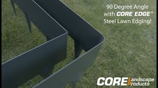 How to Create Corners 90 Degree Angle with Steel Edging CORE EDGE [upl. by Inwat]