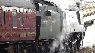 The Late Running Winter Cumbrian Mountain Express at Carlisle 10 02 24 [upl. by Lleira989]