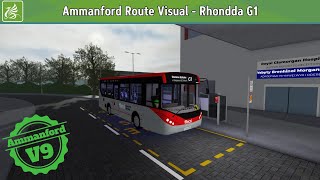 Roblox Ammanford amp Vale V9  Rhondda route G1 [upl. by Gabie696]