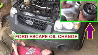 Ford Escape 23 Oil Change How to Change the Engine Oil on Ford Escape [upl. by Agee]