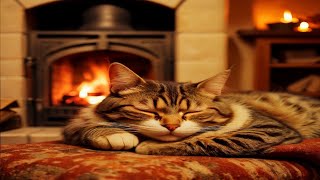 Warm Crackling Fireplace amp Instrumental Jazz Music Cozy home for Working Studying Sleeping [upl. by Dodd644]