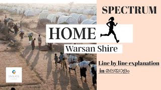 Home  Warsan Shire  Spectrum  Fourth Semester English Common  Calicut University [upl. by Lauer486]