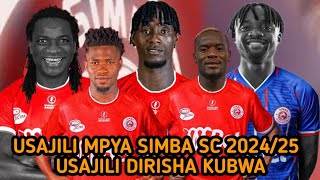 USAJILI SIMBA 2024 NA 2025 Orodha Majina Ya Wachezaji Waliosajiliwa Simba SC Usajili Simba Leo [upl. by Neo86]