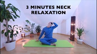 3 Minutes Neck Stretch  Neck Relaxation  3 Minuten Nackenentspannung  Nacken Yoga  Neck Yoga [upl. by Atteval252]