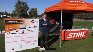 STIHL TOUR 2018 112  Maren MORAWSKI présente le Smart Connector du système Stihl Connected [upl. by Yluj]