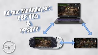 How to play Adhoc multiplayer between a real PSP  Vita and PPSSPP emulator [upl. by Padraic432]