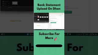 Upload Bank Statement On Dhan  Open Trading Account  Dhan Account KYC optiontrading ytshorts [upl. by Ilil]