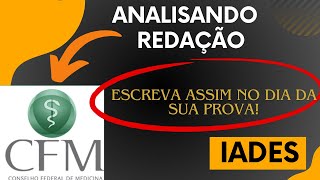 CFM ANALISANDO UMA REDAÇÃO DE UM ALUNO  3º ALUNO [upl. by Sou115]