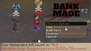 BANK MADE AntiPkin at Venenatis RARE DROPS [upl. by Haeli]