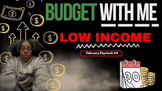 How I Budget My Weekly Paycheck  Low Income  February 2024  Week 4 [upl. by Hasan]