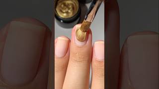 Liquid Gold Nails😱nails nailart nailinspo naildesigns nailarttutorial nailtrends goldnails [upl. by Ajiam]