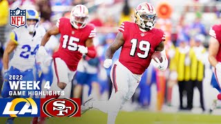 Los Angeles Rams vs San Francisco 49ers  2022 Week 4 Highlights [upl. by Sosna]