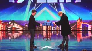 Britains Got Talent Auditions  Dec assists magic act Alex Lodge with his levitating table [upl. by Far626]