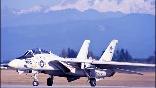 US Navy F14 Tomcat 2003 Abbotsford International Airshow [upl. by Ahsiad94]