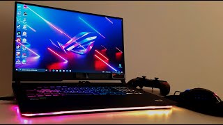 ASUS ROG STRIX G17 G713QR 173quot AMD Ryzen 9 5900HX NVIDIA GeForce RTX3070 Gaming Laptop [upl. by Ahsiyn]