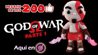 🗡Kratos AMIGURUMI🧶 a Crochet PASO A PASO 12  Desafio200Likes  6 [upl. by Huberman]