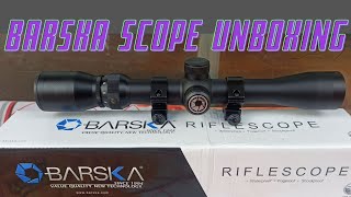 Barska Plinker 3 9x32 Scope Unboxing [upl. by Millisent]