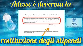 Incredibile Arriva lammissione di Aifa quot💉non previene il contagioquot [upl. by Adnalue214]