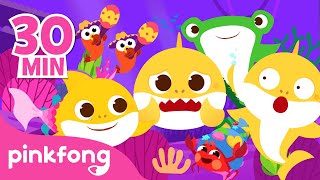 Sad Happy and Surprised Baby Shark  Sing Along with Baby Shark  Compilation  Pinkfong Kids Songs [upl. by Gary]