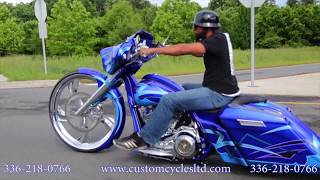 Custom Cycles LTD Jeffs 32 Inch wheel Street Glide Harley Davidson Bagger [upl. by Frymire]