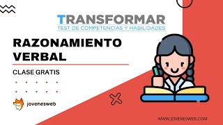 Clase 26 Prueba Transformar  Razonamiento Verbal [upl. by Eskill]