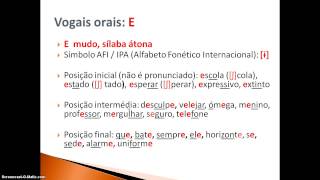 As vogais orais do português europeu Oral Vowels in European Portuguese [upl. by Iong289]