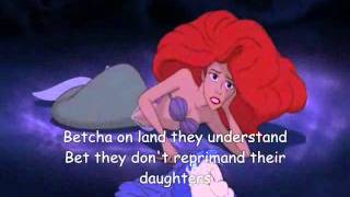 Part of your world The little mermaid lyrics [upl. by Dougall]