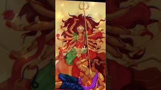 Maa Durga  kaali  durga 🙏🙏🙏 kaali devotional shorts maadurgapaintingwithwatercolors [upl. by Hahnke]