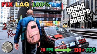 How To Fix GTA IV Lag For Low End PC II 100 Working [upl. by Berga]