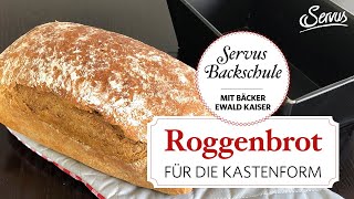 Roggenbrot backen in der Kastenform [upl. by Uon]