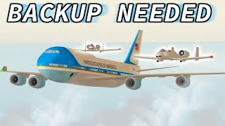 Fighter jets FORCE Airforce 1 to LAND President Roleplay  PTFS Roblox [upl. by Lunneta]