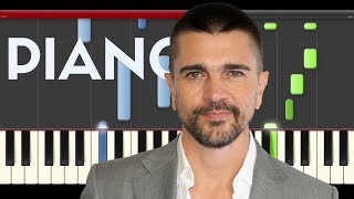 Juanes La Plata Lalo Ebratt Piano Midi tutorial Sheet app Cover Karaoke [upl. by Oznarol583]