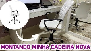 MINHA CADEIRA PARA HOME OFFICE  MONTAGEM  MOBLY [upl. by Caia]