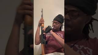 How Rappers Be Fake Gangsters 🔫😂 gunshort trippieredd funnyskit [upl. by Caye]