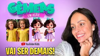 AS GÊMEAS TERÃO UM CANAL KIDS  elas amaram [upl. by Eberle]