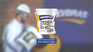 VEDEX  ADITIVO IMPERMEABILIZANTE PARA REBOCO E CONCRETO [upl. by Dikmen]