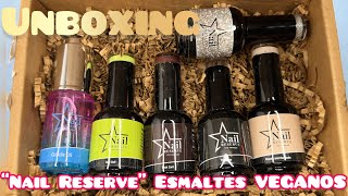 Unboxing de semipermanentes VEGANOSte enseño los productos nailreserve [upl. by Enorel]