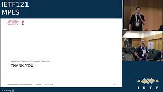 IETF 121 Multiprotocol Label Switching MPLS 20241106 1300 [upl. by Gies]