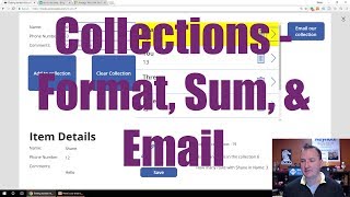 PowerApps Collection  Send emails sum and format [upl. by Kimitri]