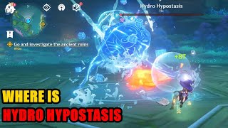 Where is Hydro Hypostasis Location Genshin Impact [upl. by Micaela]