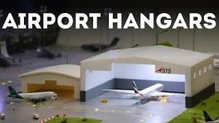 Adding REALISTIC Aircraft Hangars To My Model Airport [upl. by Tnomad934]