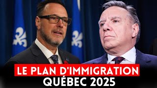 🚨🇨🇦Voici Le nouveau plan dimmigration Québec 2025 [upl. by Rednal392]