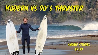 Insane Barrels at the Local Spot Riding a 90s Short board vs My Timmy Which one went better [upl. by Kreitman]