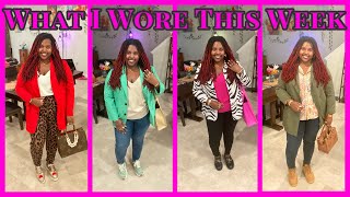 SHEIN PLUS SIZE WORK OUTFITS SIZE 2X 1416 What I Wore To Work This Week Episode 12 TheCompletedLook [upl. by Weinrich]